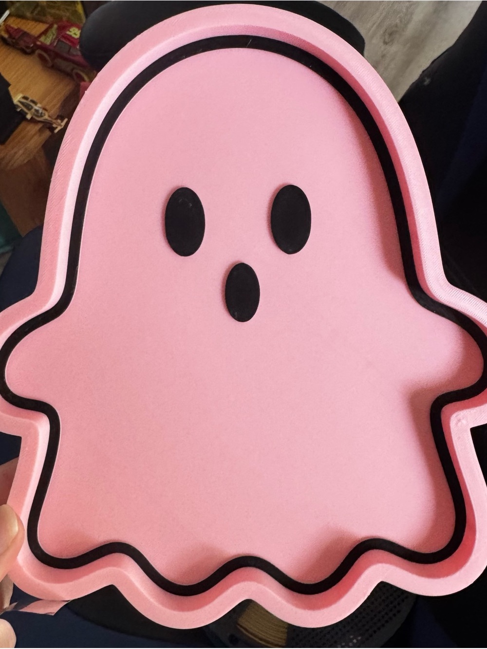 Pink Ghost Jewelry Organizer Tray - Trinket Tray/ new